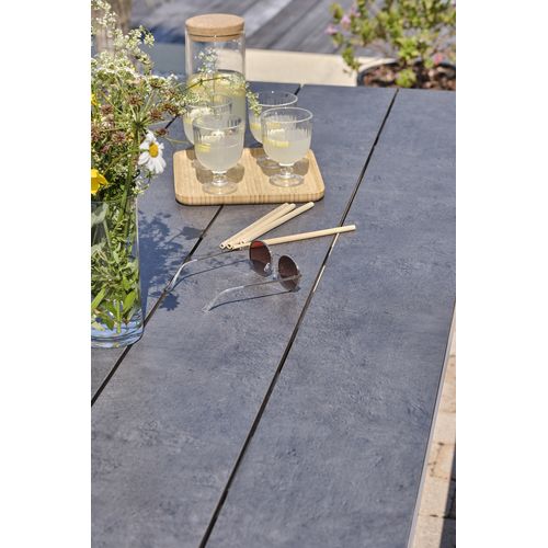 Table De Jardin En Aluminium Et Plateau Hpl - Blanc - Annecy