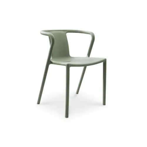Fauteuil De Jardin Empilable En Polypropylène - Vert Olive - Diego