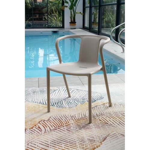 Fauteuil De Jardin Empilable En Polypropylène - Sable - Diego