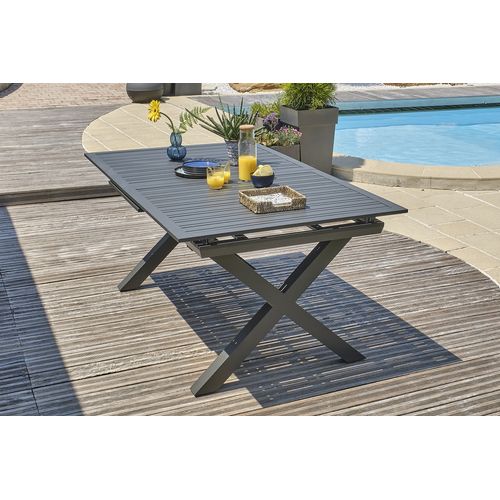 Ensemble Repas De Jardin 6 Places En Aluminium  - Floride