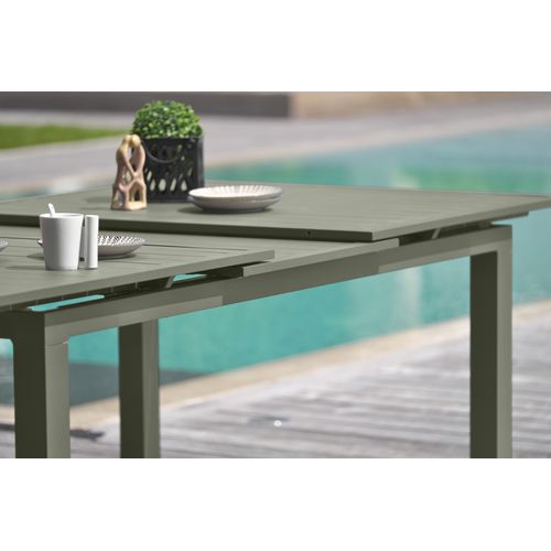 Ensemble Repas De Jardin 8 Places En Aluminium - Kaki - Miami