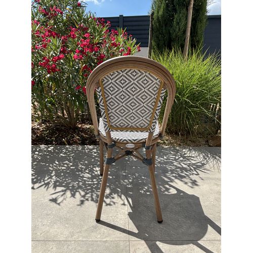 Fauteuil De Jardin Empilable En Aluminium - Bleu Marine - Bistro