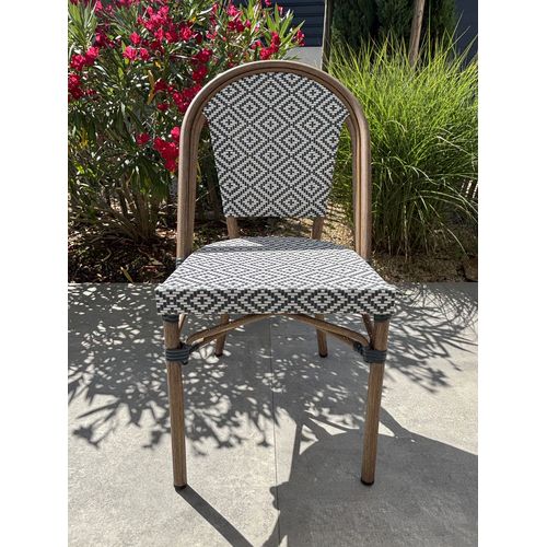 Fauteuil De Jardin Empilable En Aluminium - Bleu Marine - Bistro