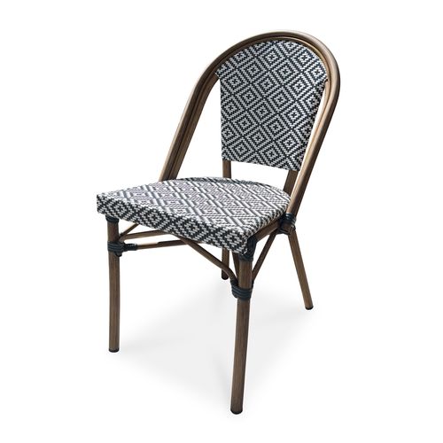 Fauteuil De Jardin Empilable En Aluminium - Bleu Marine - Bistro