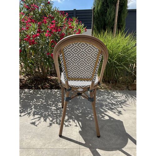 Fauteuil De Jardin Empilable En Aluminium - Bleu Marine - Bistro