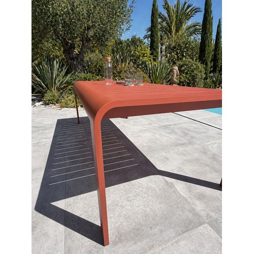 Table De Jardin En Aluminium Coloris Terracotta - Terracotta - Hanoi