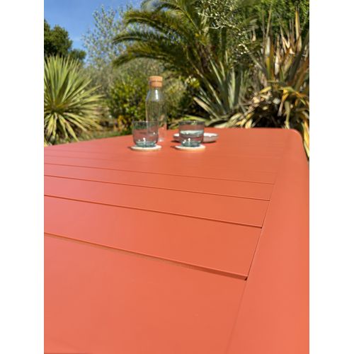 Table De Jardin En Aluminium Coloris Terracotta - Terracotta - Hanoi