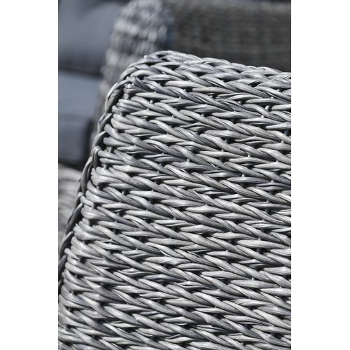 Fauteuil 1 Place De Jardin En Résine Tessée - Gris Anthracite - Bahamas