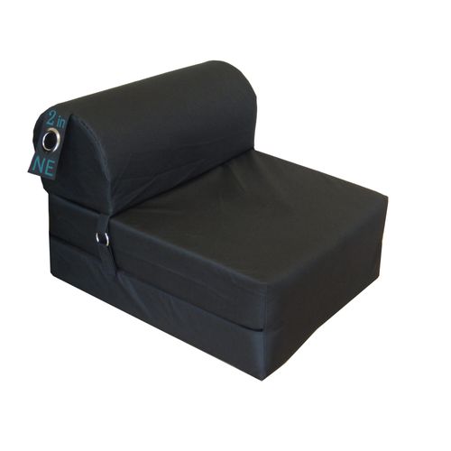 Chauffeuse L.75 cm 2 IN 1 noir