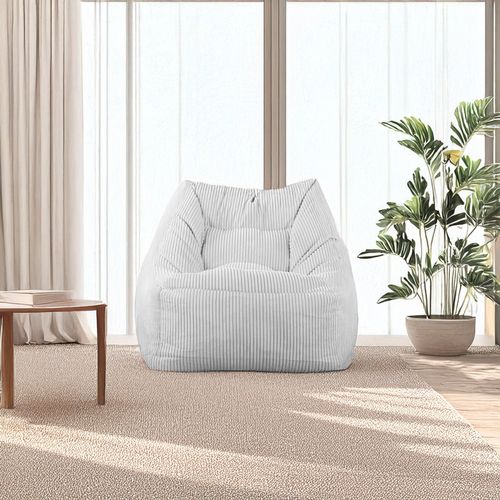 Fauteuil pouf 65x60x65 cm NOE Gris