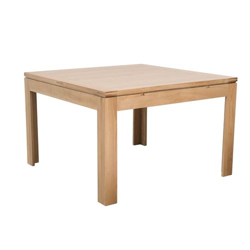 Table Carrée Extensible Bois Chêne Clair Massif L140/200 - Boston