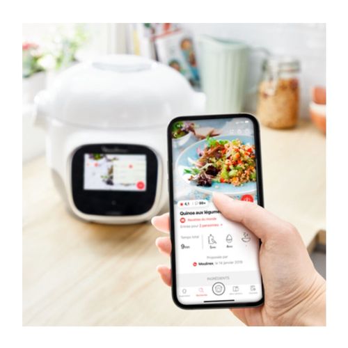 Multicuiseur Intelligent Cookeo 3l 900w Blanc/argent - Yy5132fb