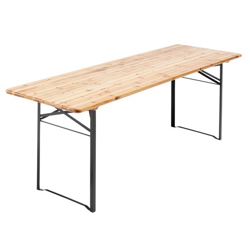Ensemble Brasserie Table Et Bancs De Jardin En Bois 220 Cm Munich