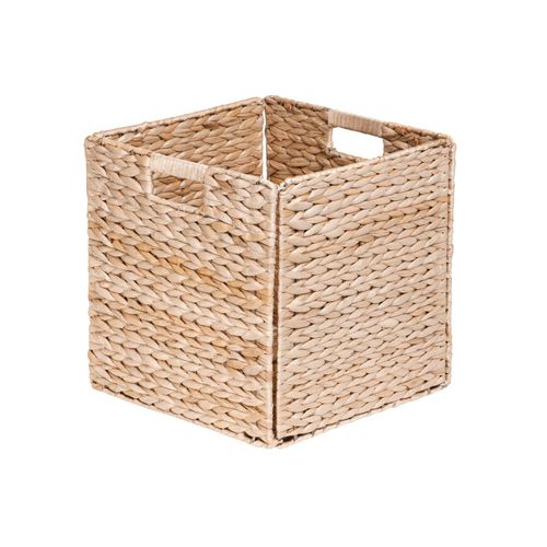 Panier De Rangement En Jacinthe Naturelle 31 X 31 X 31 Cm