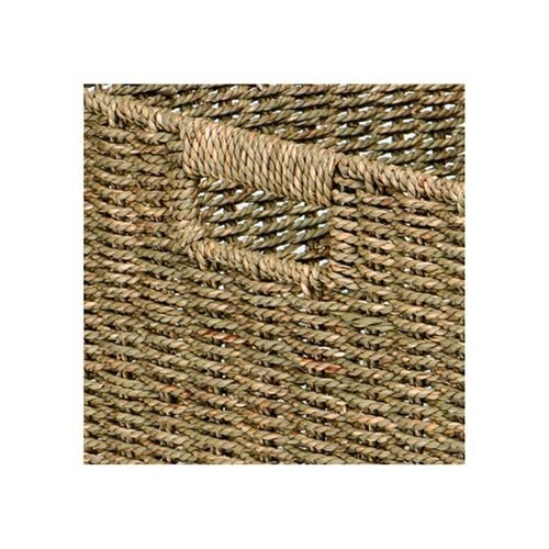 Panier Pliable En Jonc De Mer Naturel 31 X 31 X 31 Cm