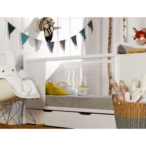 Lit Bébé Évolutif Combiné Belem Blanc