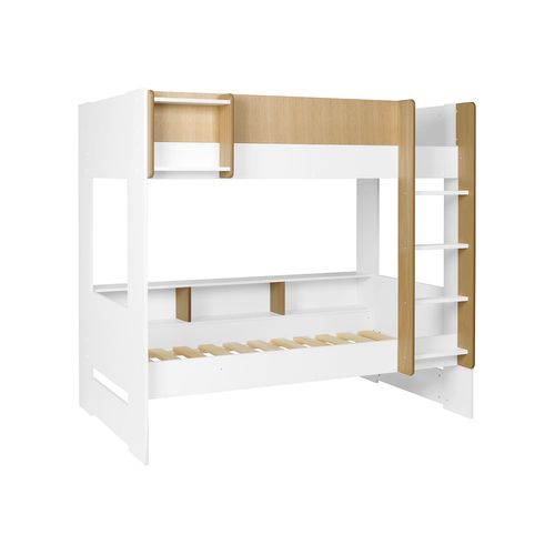 Lit Superposé 3 Places Opus Blanc Et Bois