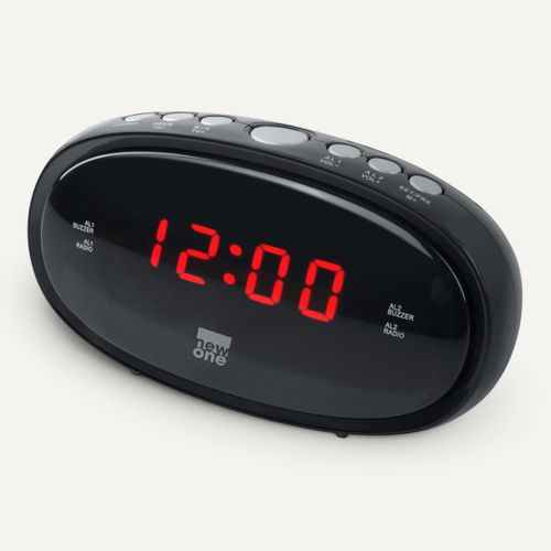Radio réveil FM NEW ONE CR100 Double alarme vue de face