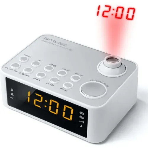 Radio-réveil Avec Projecteur Blanc M178pw