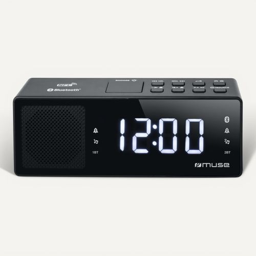 Radio réveil Tuner FM MUSE M-172 BT Bluetooth vue de face