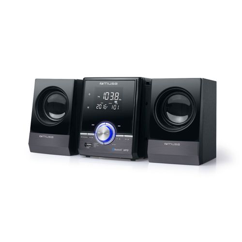 Micro chaine MUSE M-38BT Bluetooth vue 3/4