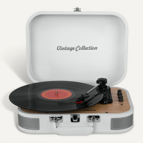 Platine Vinyle Stéréo 3 Vitesses 33/45/78t Avec Bluetooth Mt201ww