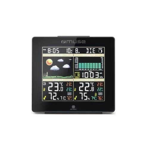 Station Météo Noir LCD Noir M085ws