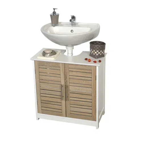 Meuble Sous Lavabo Bicolore Stockholm