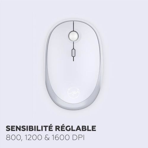 Ensemble Clavier Et Souris Sans Fil Azerty 2,4 Ghz — Ergonomique, Capteur Optique