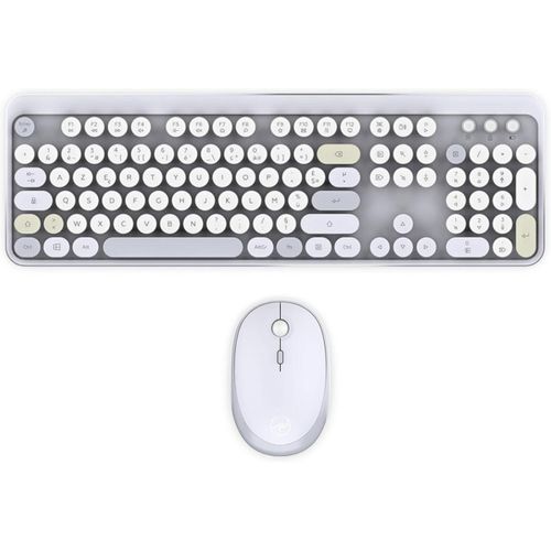 Ensemble Clavier Et Souris Sans Fil Azerty 2,4 Ghz — Ergonomique, Capteur Optique