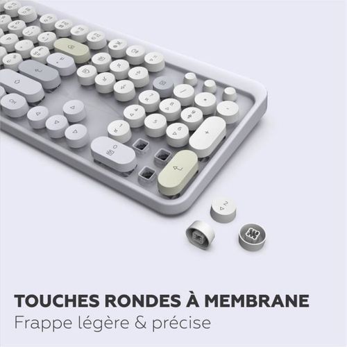 Ensemble Clavier Et Souris Sans Fil Azerty 2,4 Ghz — Ergonomique, Capteur Optique