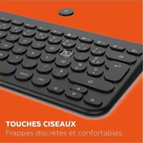 Ensemble Mini Clavier Souris Sans Fil - Cp420w - Fr - Noir