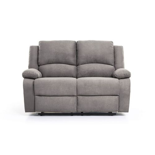 Canapé Relaxation 2 Places En Microfibre Detente -  Gris