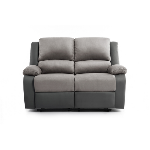 Canapé Relaxation 2 Places Microfibre / Simili Detente - Gris