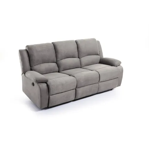 Relaxxo - Canapé De Relaxation Électrique 3 Places Microfibre Leo