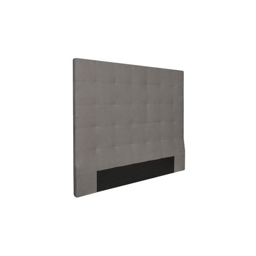 Tête De Lit Capitonnée En Tissu Megan -  Gris, Largeur - 140 Cm