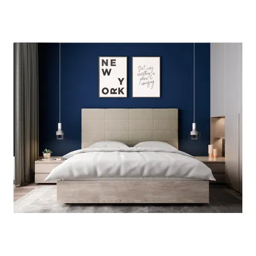 Tête De Lit En Tissu Willy -  Beige, Largeur - 160 Cm