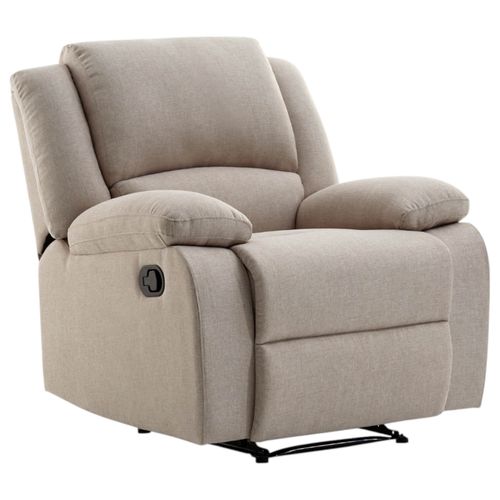 Relaxxo - Fauteuil Relaxation Manuel Leo En Tissu - Beige