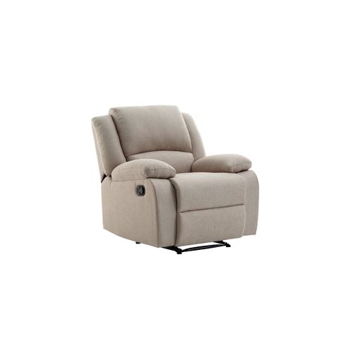 Relaxxo - Fauteuil Relaxation Manuel Leo En Tissu - Beige