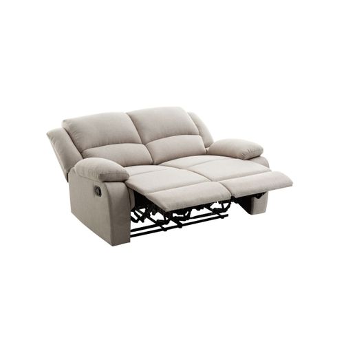 Relaxxo - Canapé Relaxation Manuel 2 Places Leo En Tissu - Beige