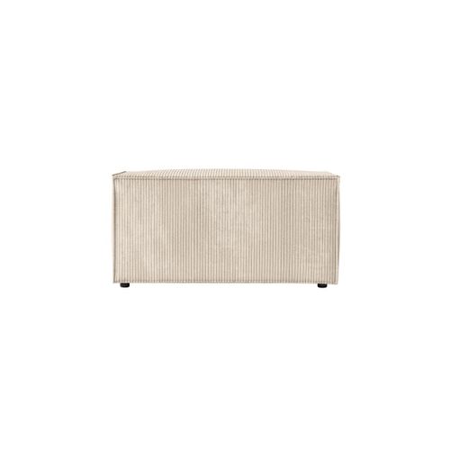 Clarisse - Pouf En Velours Côtelé - Beige