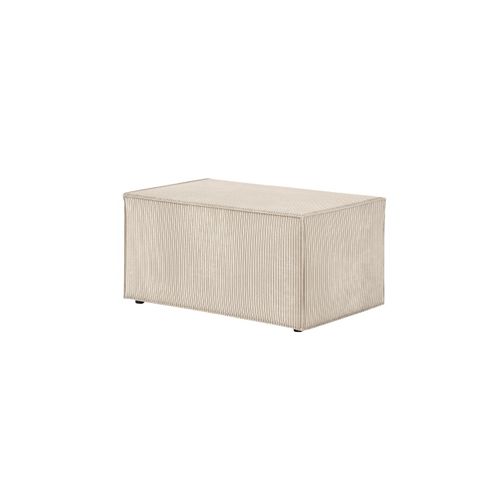 Clarisse - Pouf En Velours Côtelé - Beige