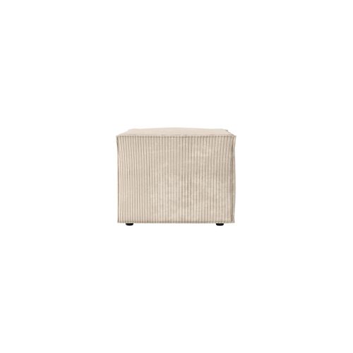Clarisse - Pouf En Velours Côtelé - Beige