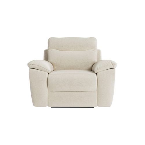 Canapés De Relaxation Ross électriques 3 Et 2 Places Et Fauteuil En Tissu Antitache - Beige