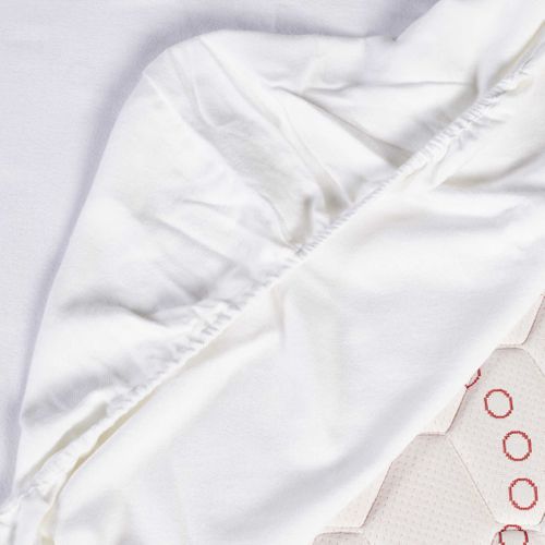 Protège Matelas Coton Molleton Bonnet 30 Blanc 120x190