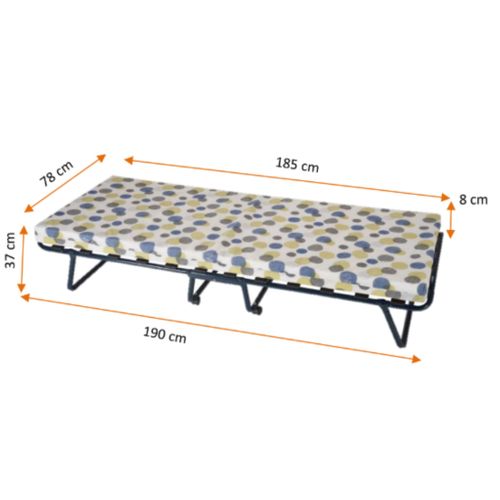Ensemble Lit Pliant Et Matelas 8 Cm Soutien Mi-ferme 120x190 - 1 Personne - Accueil Dynamique