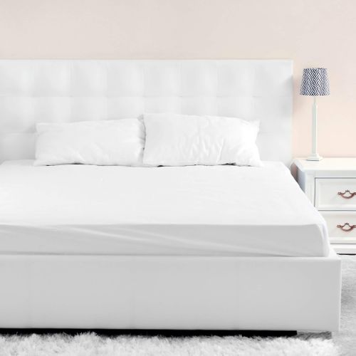 Drap Housse Coton Jersey Bonnet 40 Cm Blanc 160x200
