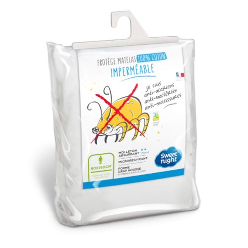 Protège Matelas Imperméable Antiacariens 80x200