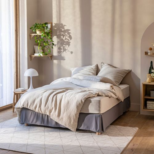 Cache-sommier Intégral Gris 140x190