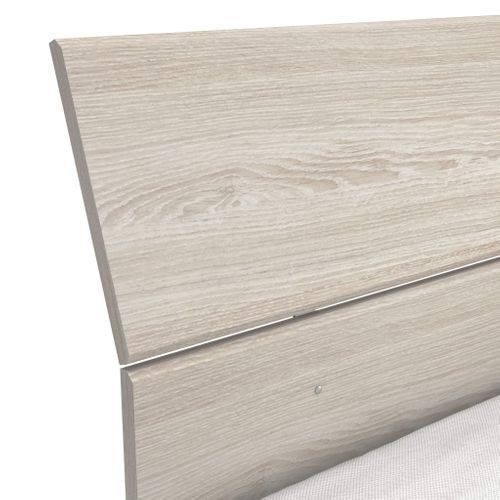 Lit Avec Tête De Lit En Bois Chêne Shannon 140x200 Cm